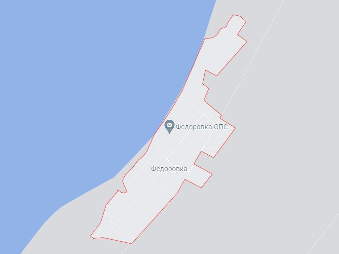 село Фёдоровка на карте