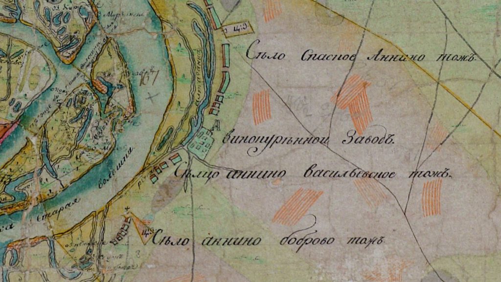 Геометрический атлас Симбирской губернии Сызранского уезда, 1806 год
