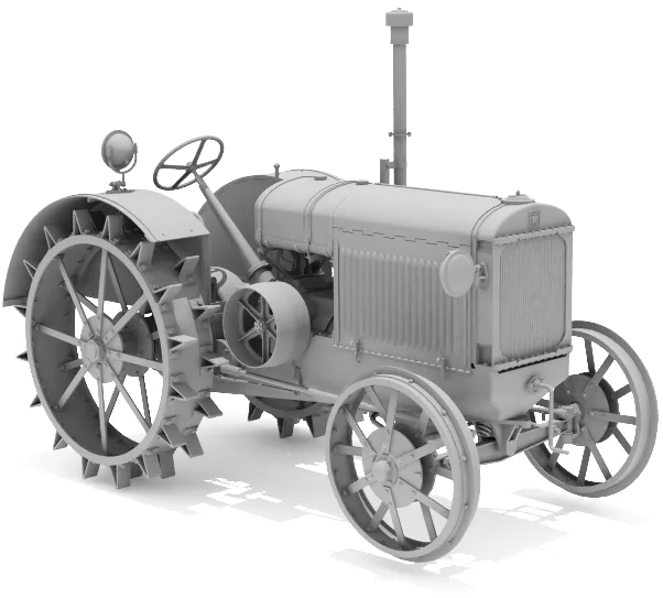 Трактор СТЗ. Автор 3D-модели Вячеслав Мельников (MBA), models-paper.com