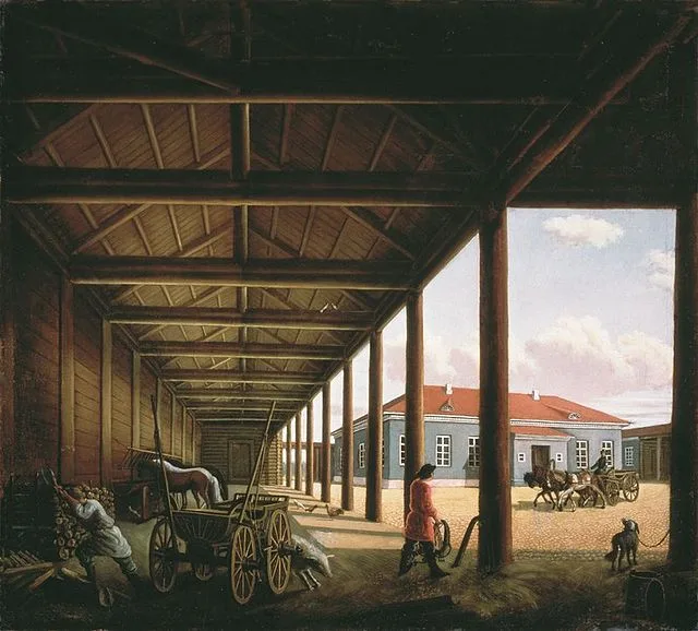 «Почтовая станция» — Александра Венецианова. До 1882 года