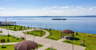 Территория усадьбы Самариных в селе Приволжье